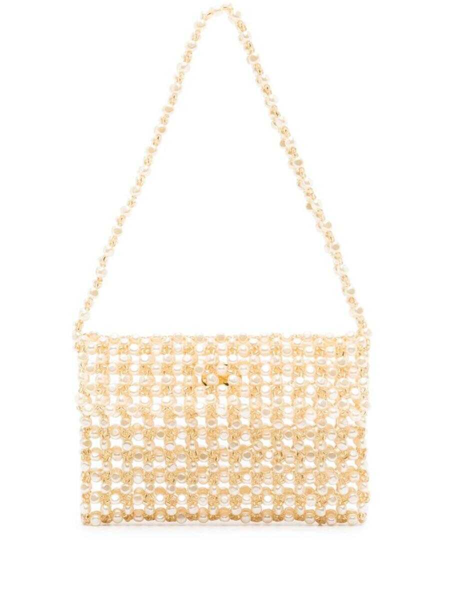 VANINA VANINA SABLE NACRES BAGUETTE BAGS WHITE