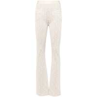 Pantaloni casual Palm Angels Monogram Jacquard Knit Trousers Femei