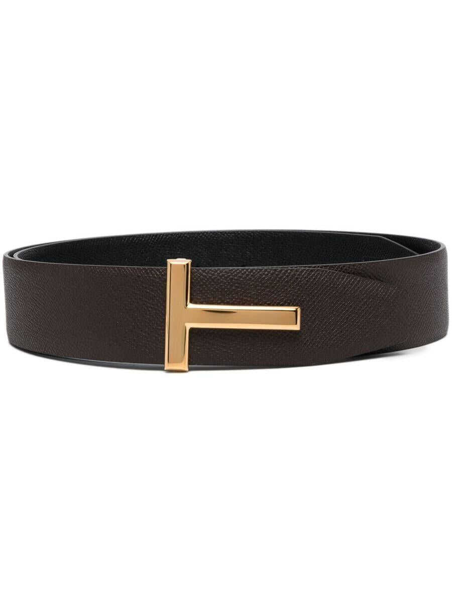 Tom Ford TOM FORD LEATHER BELT ACCESSORIES BROWN