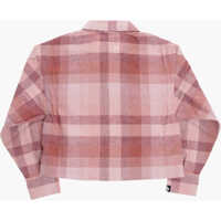 Camasi pentru Baieti - Camasi Converse Checked Relaxed Boxy Overshirt With Double Breast Pocket Pink Baieti (BM 12382761) - B-mall.ro