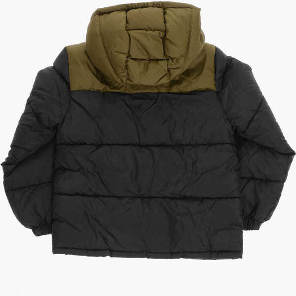 Jachete Converse All Star Chuck Taylor Color Block Padded Jacket With Fleeced Black Baieti (BM 12382764) 3