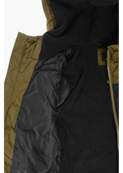 Jachete Converse All Star Chuck Taylor Color Block Padded Jacket With Fleeced Black Baieti (BM 12382764) 4