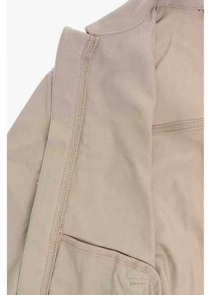 Camasi Converse All Star Cotton Twill Lifestyle Overshirt With Breast Pocket Gray Baieti (BM 12382773) 4