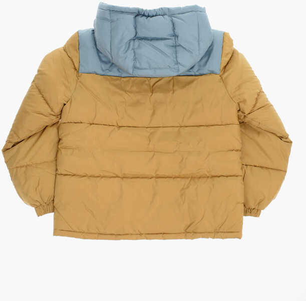 Jachete Converse All Star Chuck Taylor Color Block Padded Jacket With Fleeced Light Blue Baieti (BM 12382839) 3