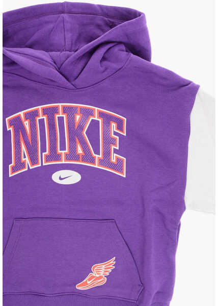 Bluze de trening Nike Fleeced Two-Tone Join The Club Hoodie White Baieti (BM 12382851) 2