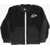Nike Sherpa Bomber With Contrast Zip-Closure Black