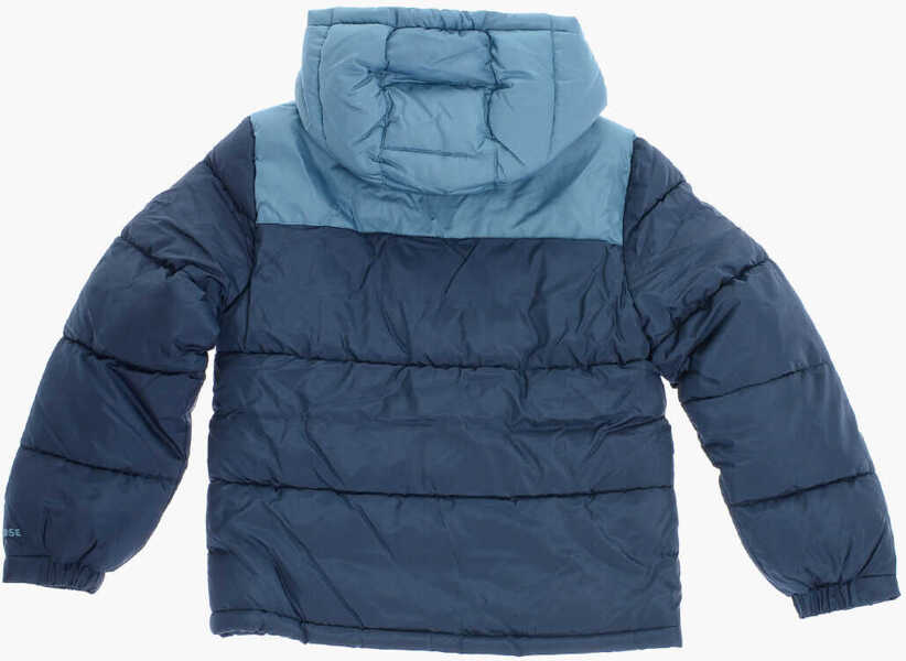 Jachete Converse All Star Chuck Taylor Padded Jacket With Hood And Fleeced Li Blue Baieti (BM 12382881) 3