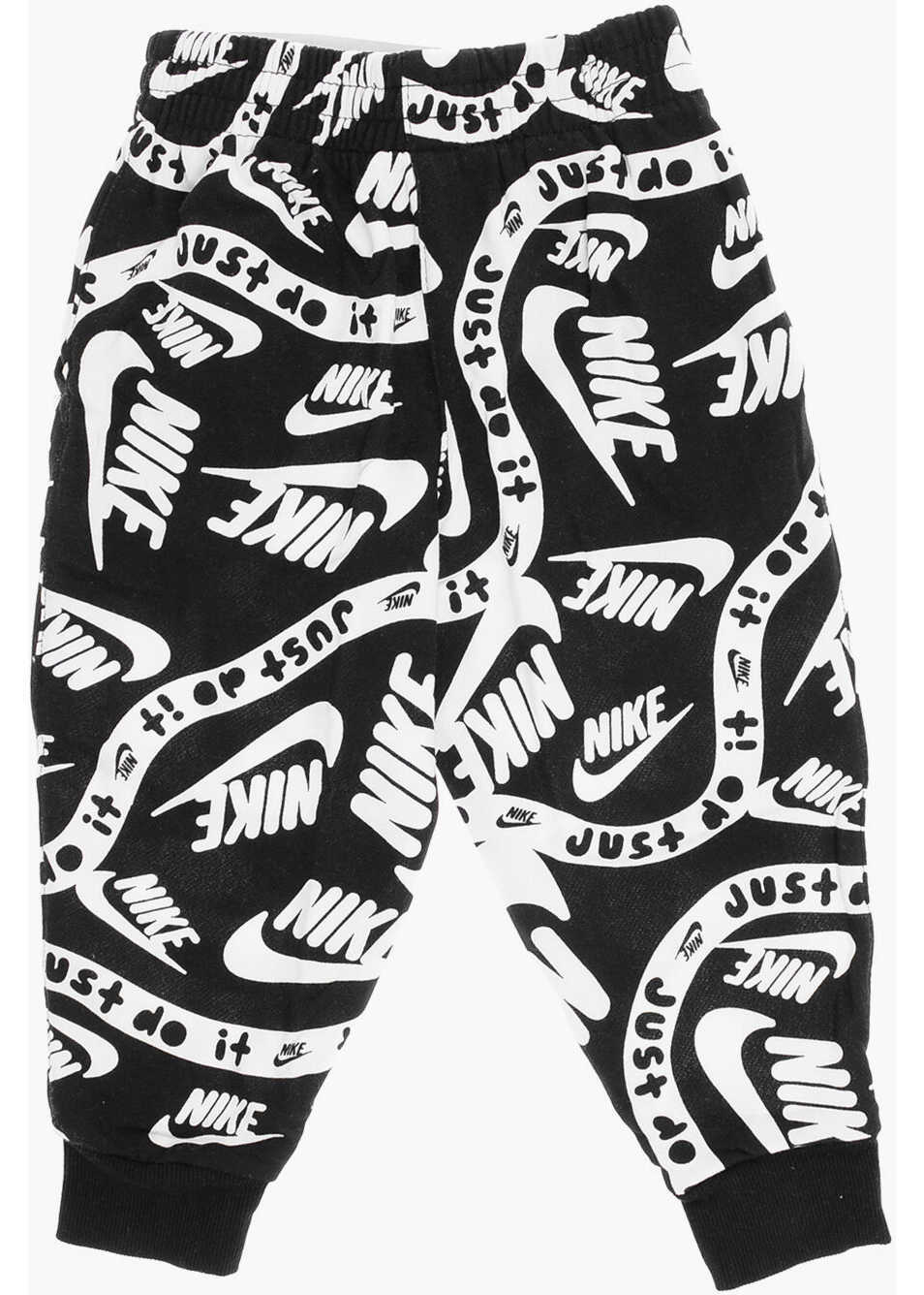 Pantaloni de trening Nike All-Over Logo Printed Two-Tone Club Joggers White Baieti (BM 12382899) 3