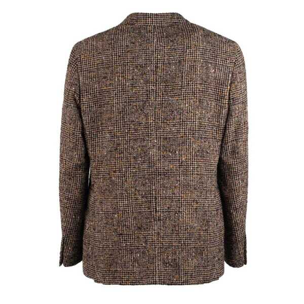 Geci ETRO Etro Wool Jacket With Check Workmanship BROWN Barbati (BM 12383067) 2