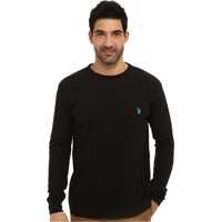 Bluze Long Sleeve Crew Neck Solid Thermal Shirt Barbati