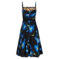 Rochii Dolce & Gabbana Campanule Printed Silk Midi Dress Femei