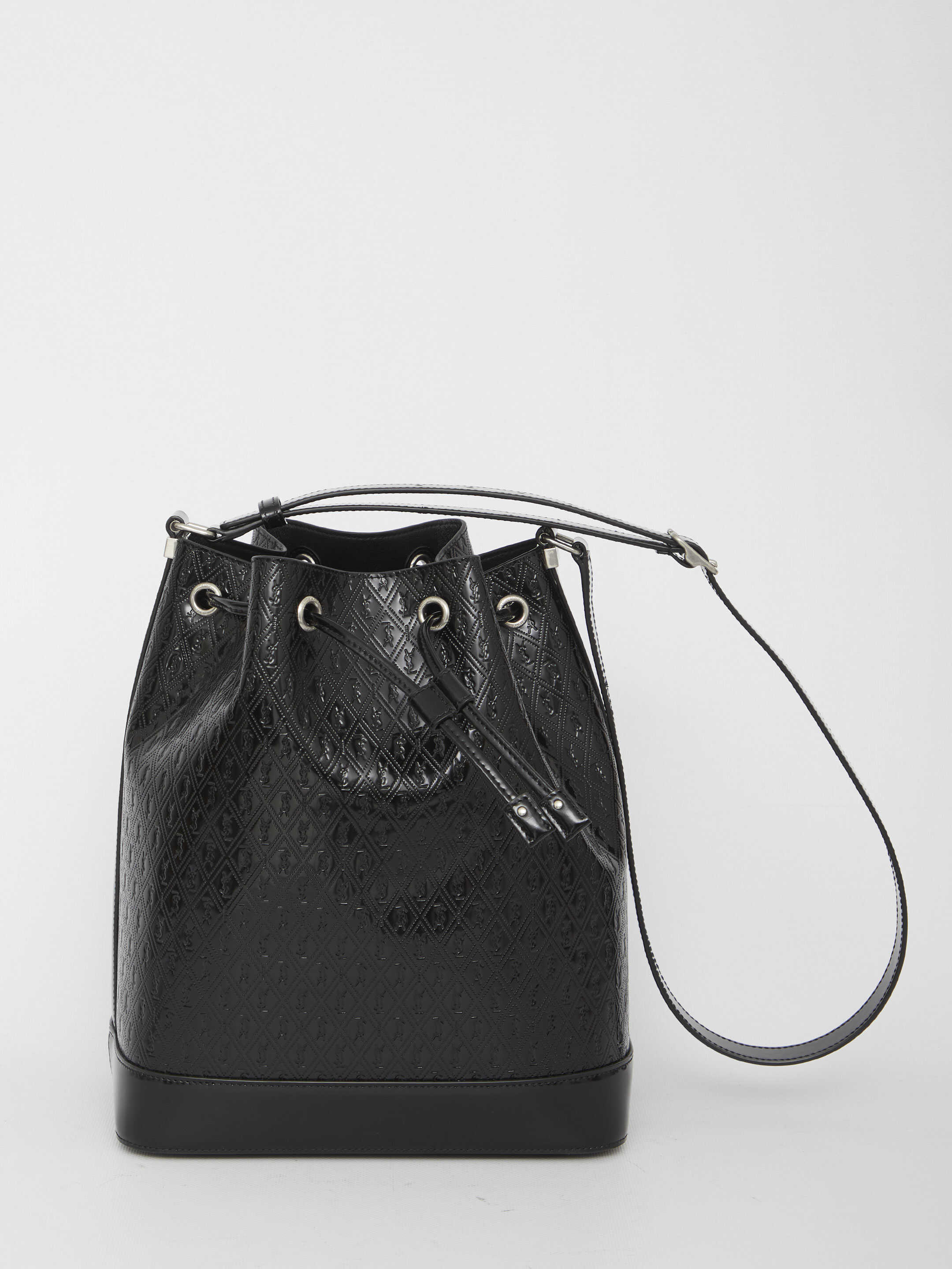 Poze Saint Laurent Monogram Bucket Bag BLACK