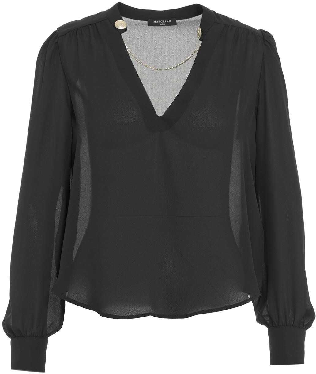 Guess by Marciano Blouse with chain detail Black