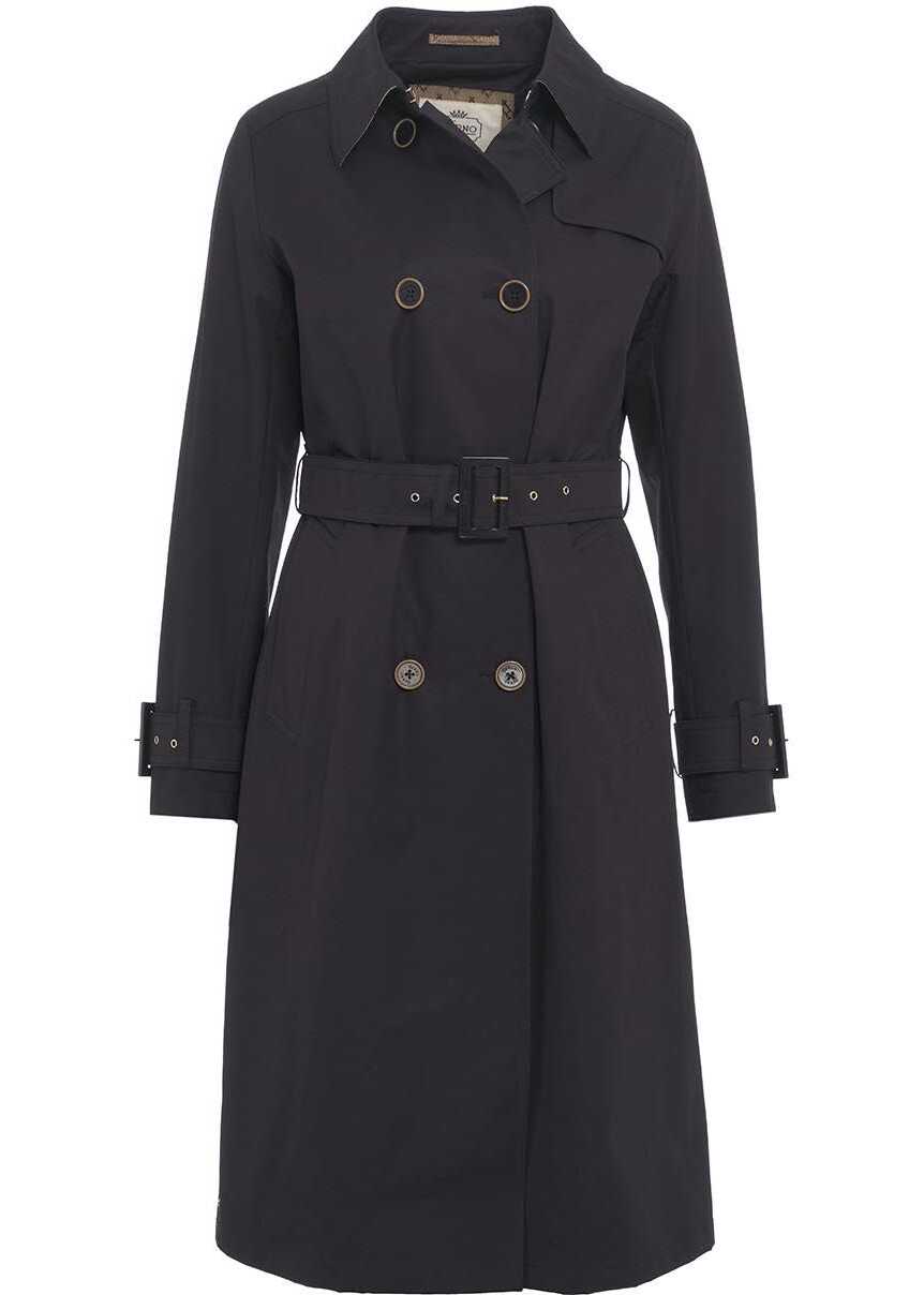 Herno Trench coat double-breasted Blue