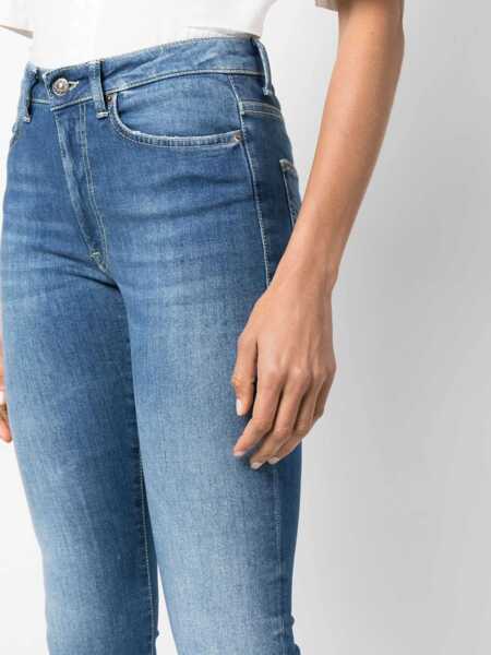 Blugi drepti Dondup JEANS DONDUP MANDY BLUE Blue Femei (BM 12384747) 5