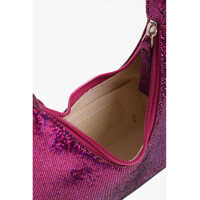 Genti de umar BY FAR Dama - Genti de umar BY FAR Metallic Soft Leather Mini Amber Shoulder Bag Pink Femei (BM 12384867) - B-mall.ro