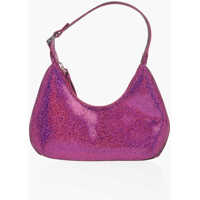 Genti de umar Metallic Soft Leather Mini Amber Shoulder Bag Femei