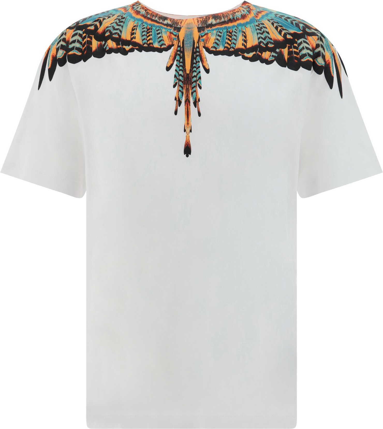 Marcelo Burlon Grizzly Wings T-Shirt WHITE ORANGE