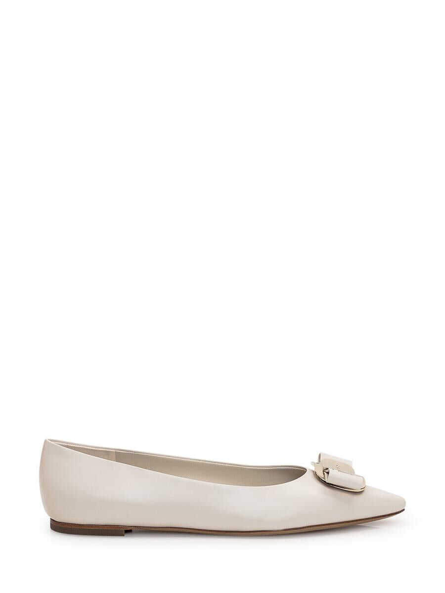 Ferragamo FERRAGAMO Ballerina Zea WHITE