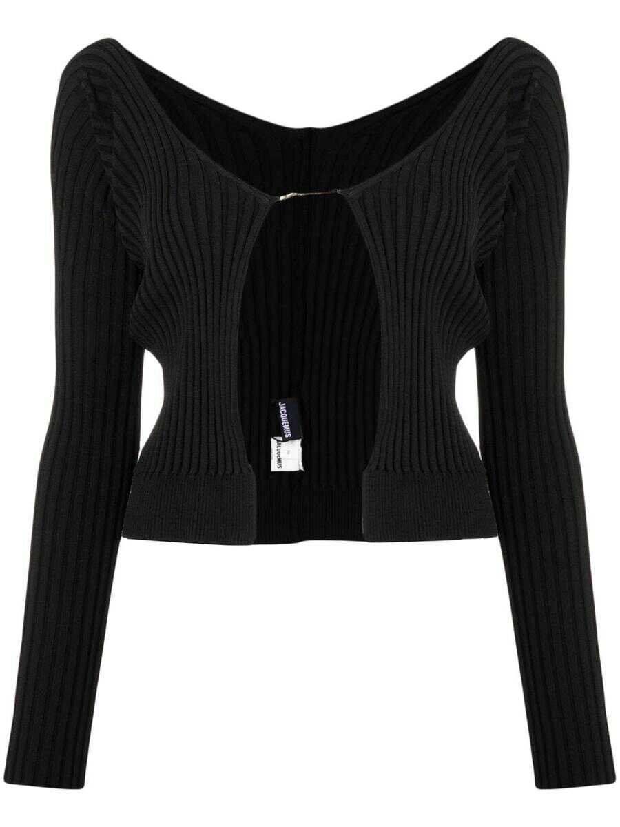 JACQUEMUS JACQUEMUS PRALU CARDIGAN CLOTHING BLACK