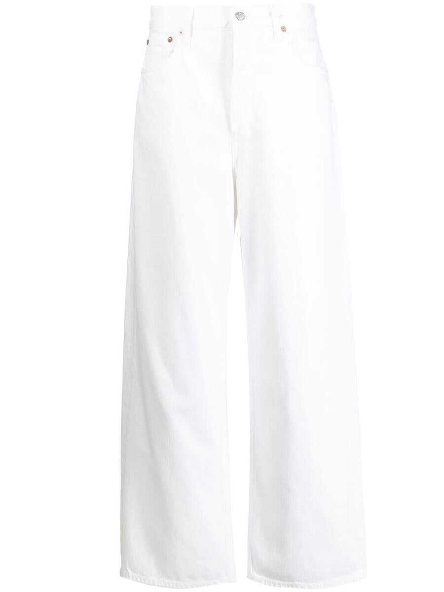 AGOLDE AGOLDE LOW SLUNG BAGGY CLOTHING WHITE