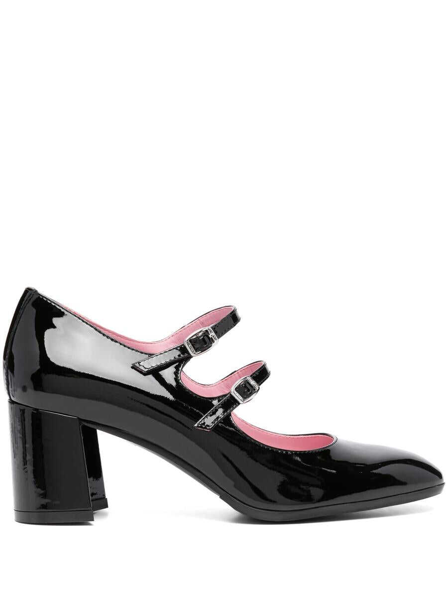 CAREL PARIS CAREL PARIS BLACK PATENT LEATHER MARY JANE SHOES VERNIS NOIR