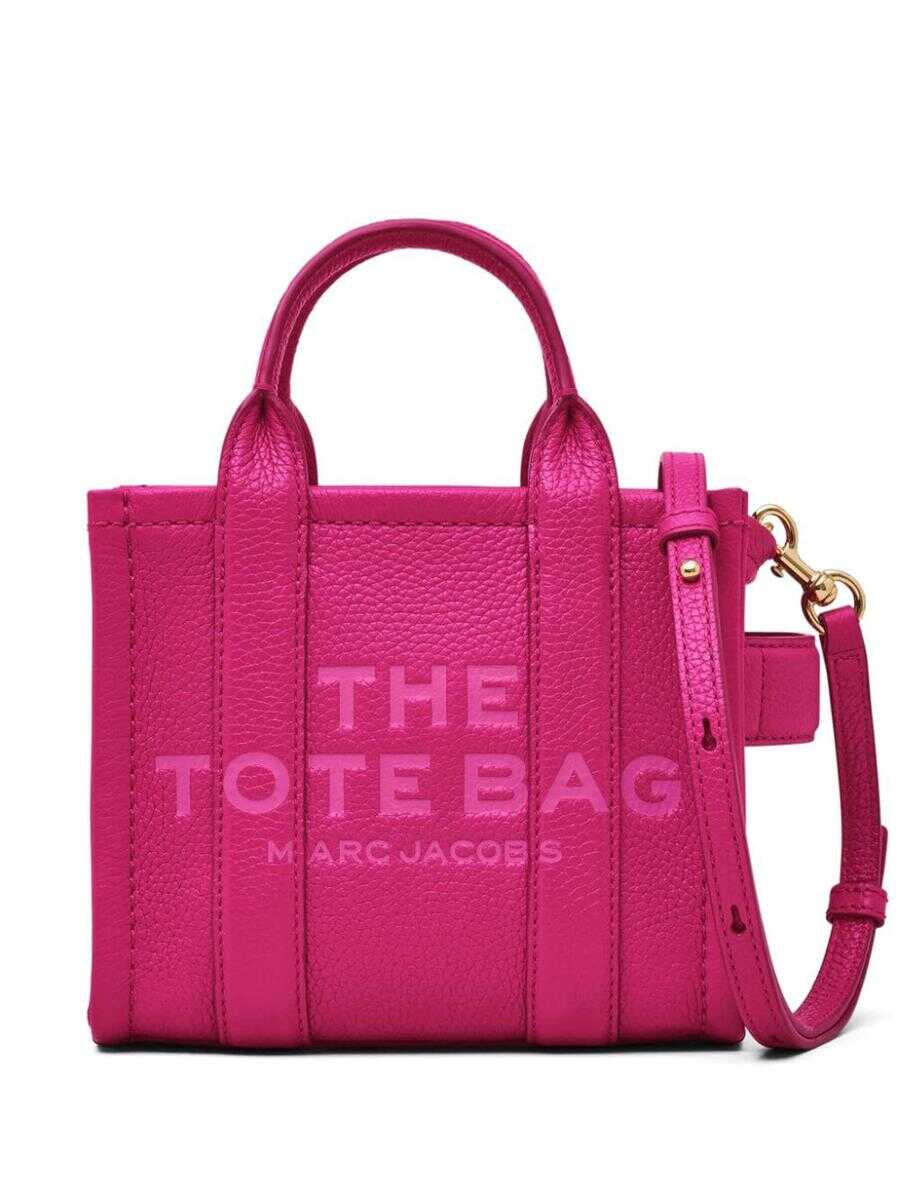 Marc Jacobs MARC JACOBS THE MINI TOTE BAGS PINK & PURPLE