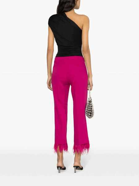 Pantaloni casual Michael Kors Michael Kors Crop Flare Fthr Pant PINK Femei (BM 12389778) 4