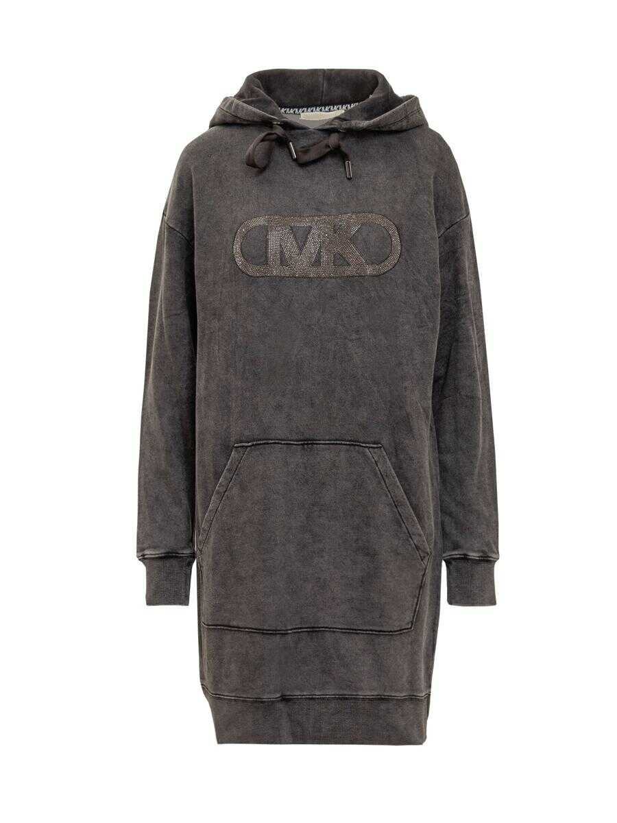 Michael Kors MICHAEL MICHAEL KORS Acid Hooded Dress BLACK