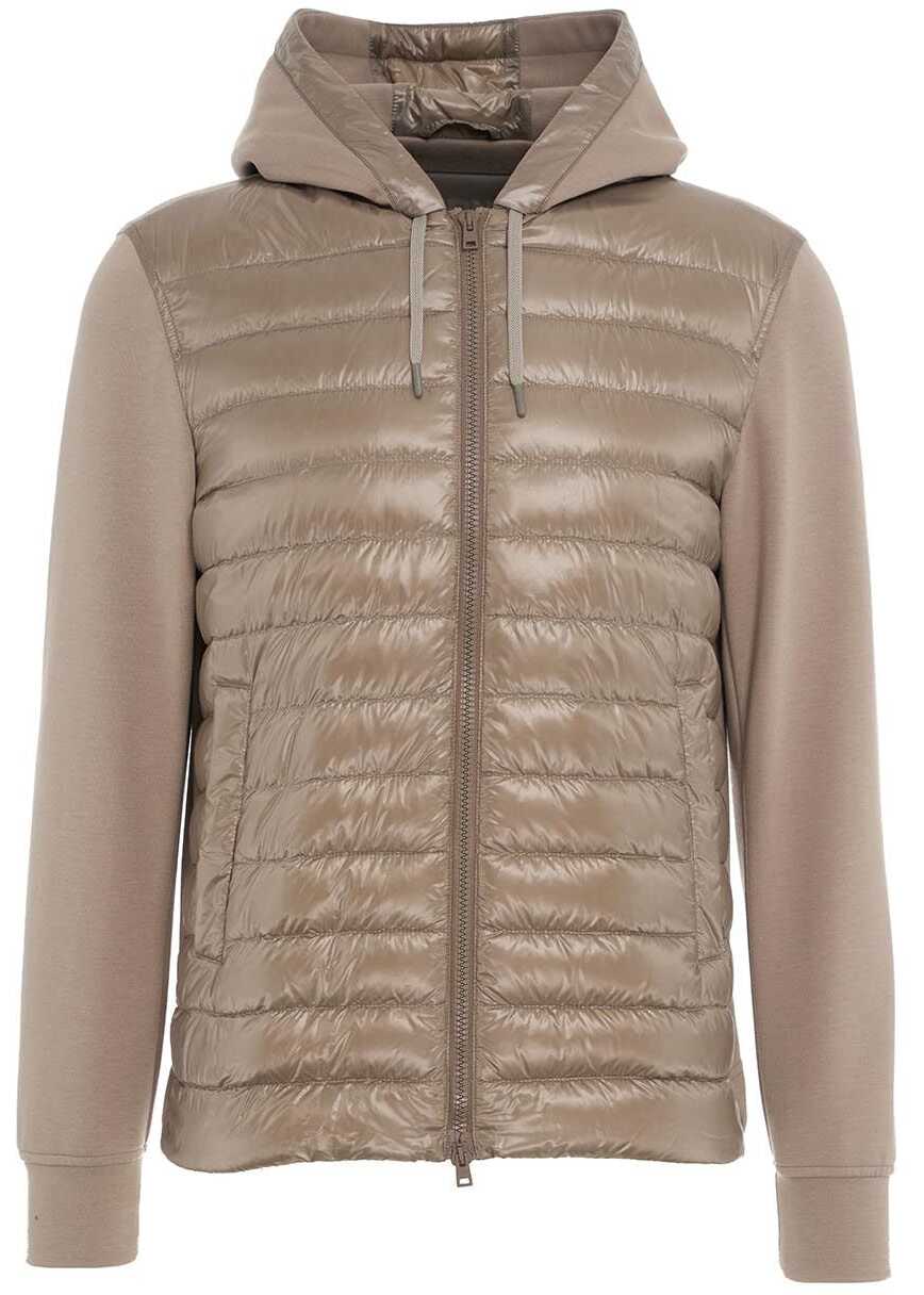 Herno Quilted down jacket Beige