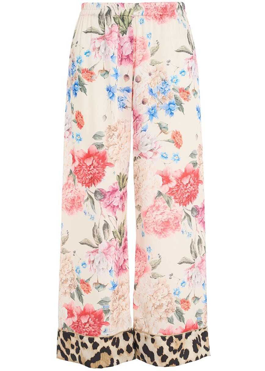 5 Progress PJ trousers with all-over print Beige