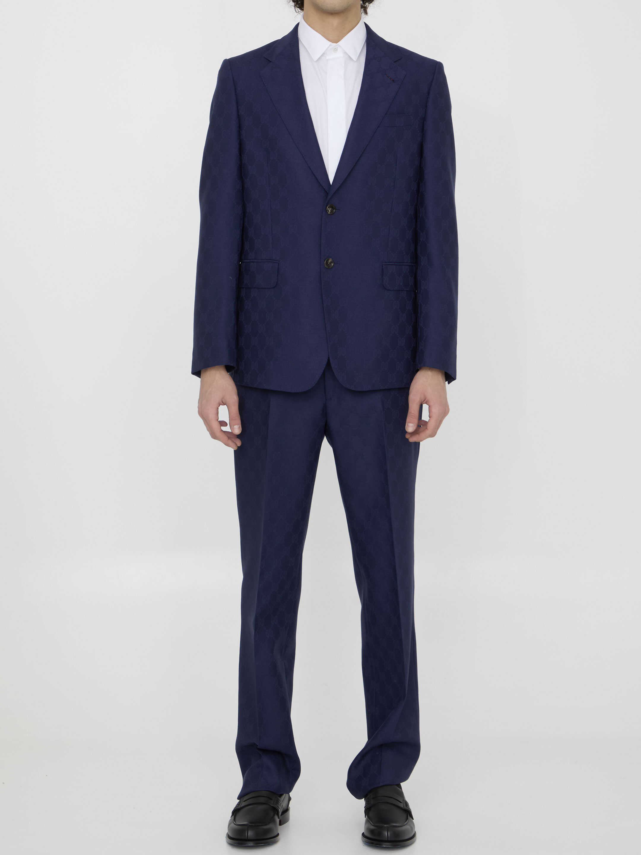 Gucci Suit In Gg Wool LIGHT BLUE