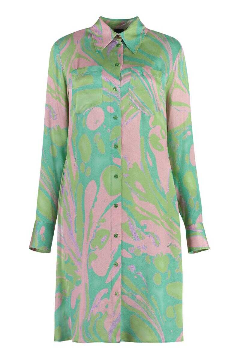 Pinko PINKO CASSIOPEA SHIRTDRESS GREEN