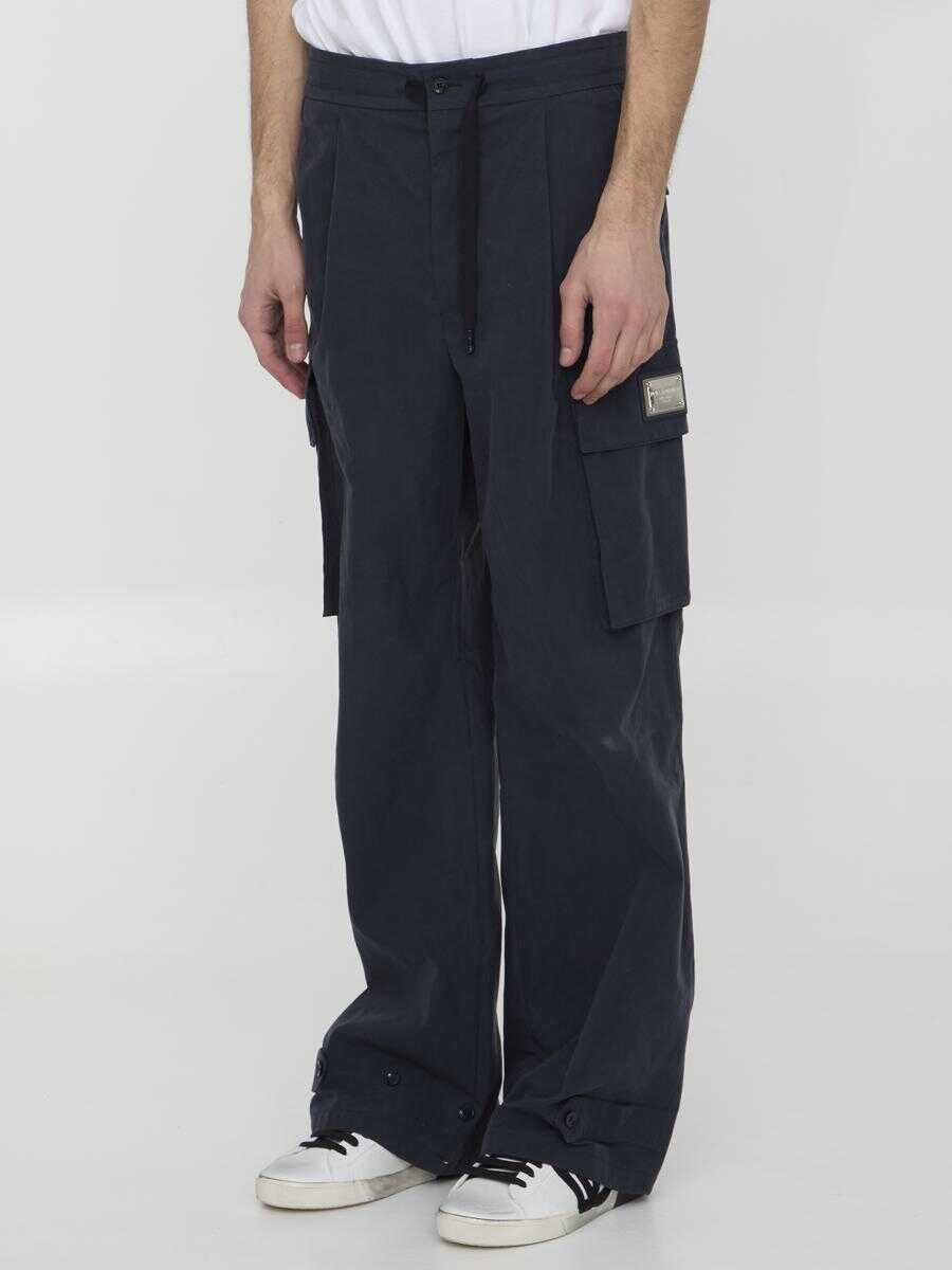 Pantaloni Dolce & Gabbana Cotton Jogging Pants BLUE Barbati (BM 12394371) 2