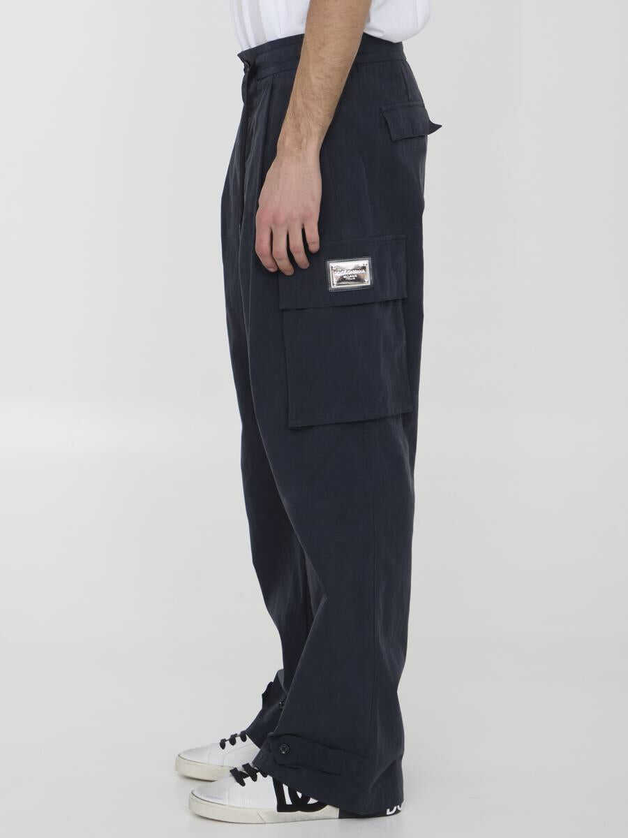 Pantaloni Dolce & Gabbana Cotton Jogging Pants BLUE Barbati (BM 12394371) 3