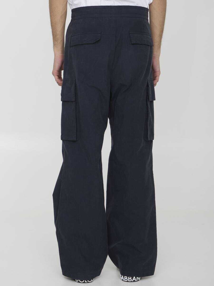 Pantaloni Dolce & Gabbana Cotton Jogging Pants BLUE Barbati (BM 12394371) 4