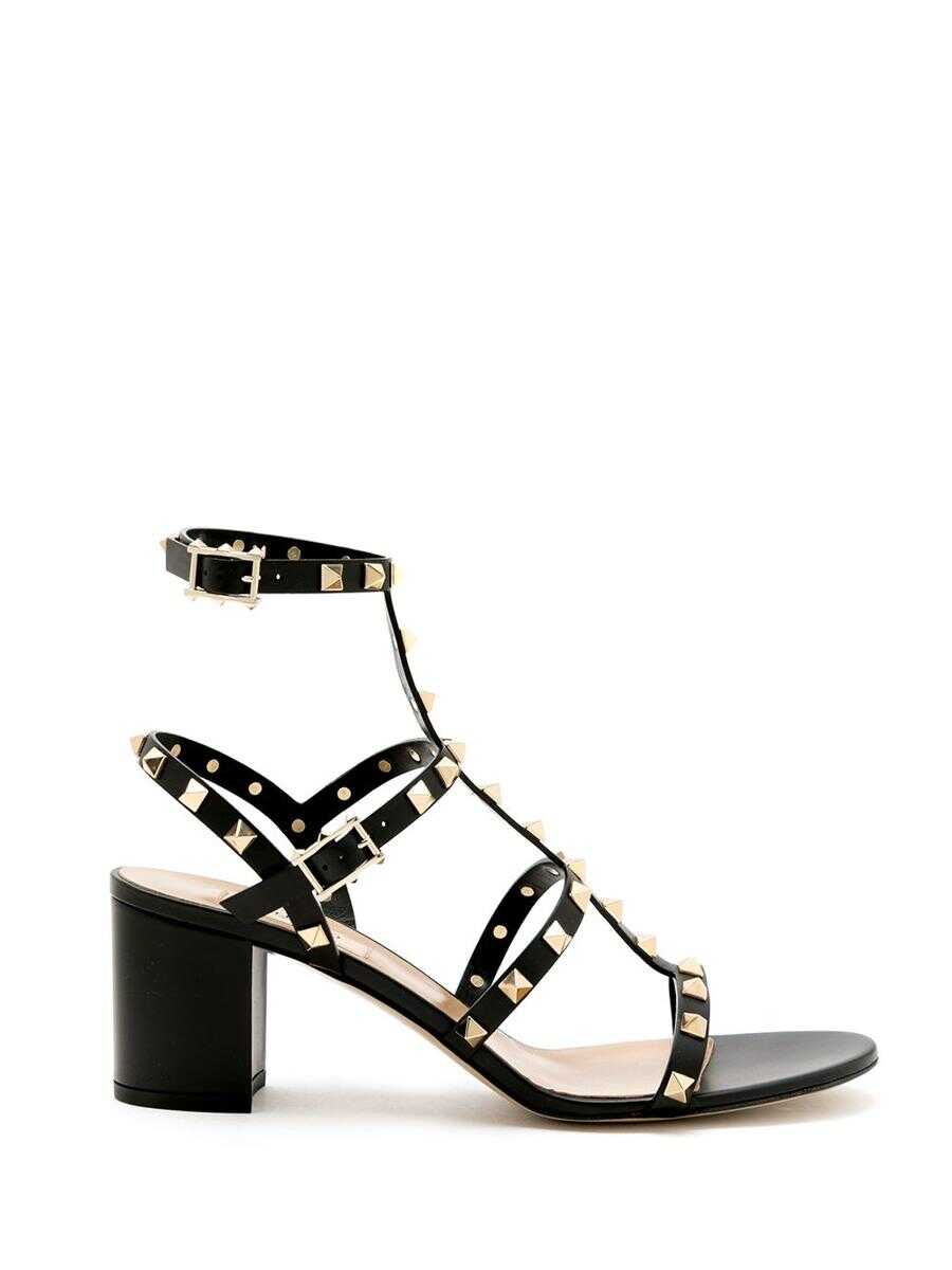 Valentino Garavani VALENTINO GARAVANI Rockstud leather sandals BLACK