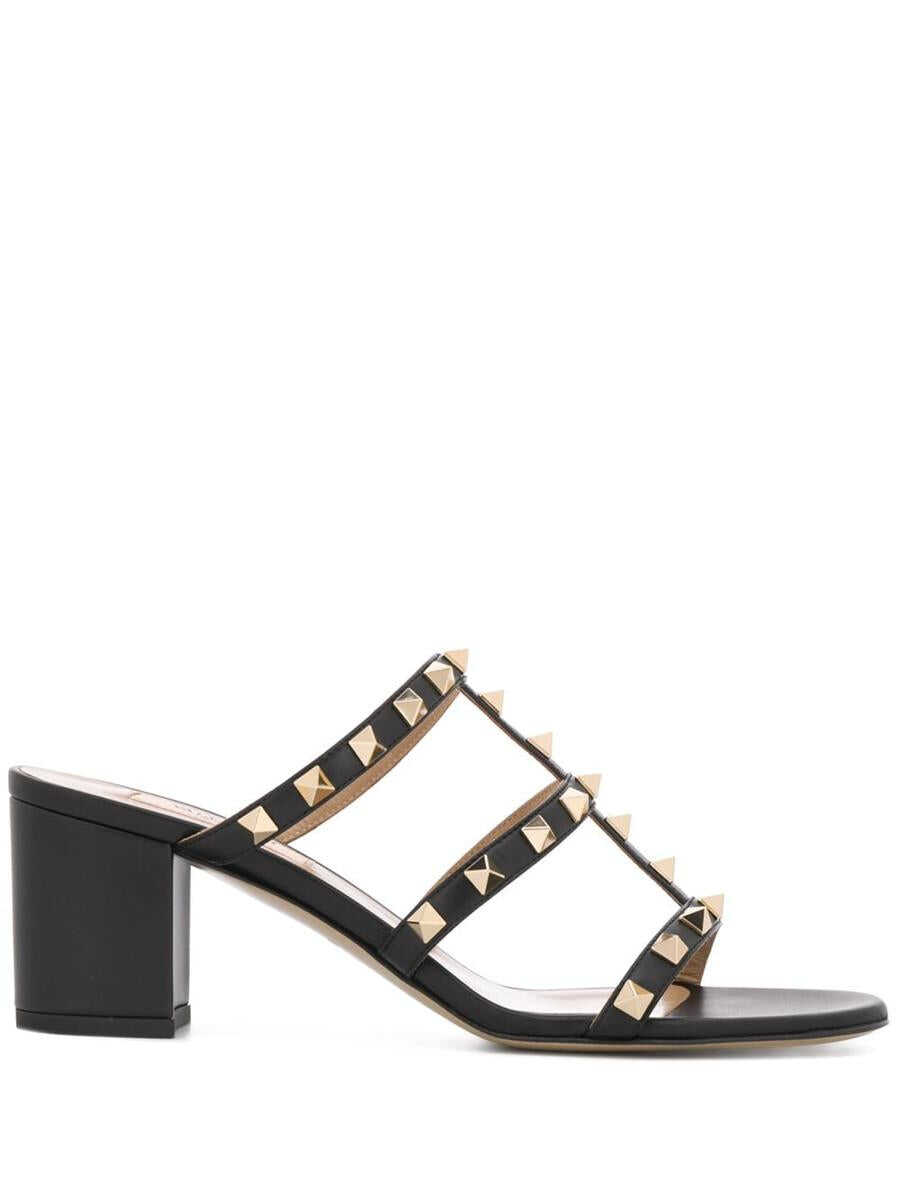 Valentino Garavani VALENTINO GARAVANI Rockstud leather sandals BLACK