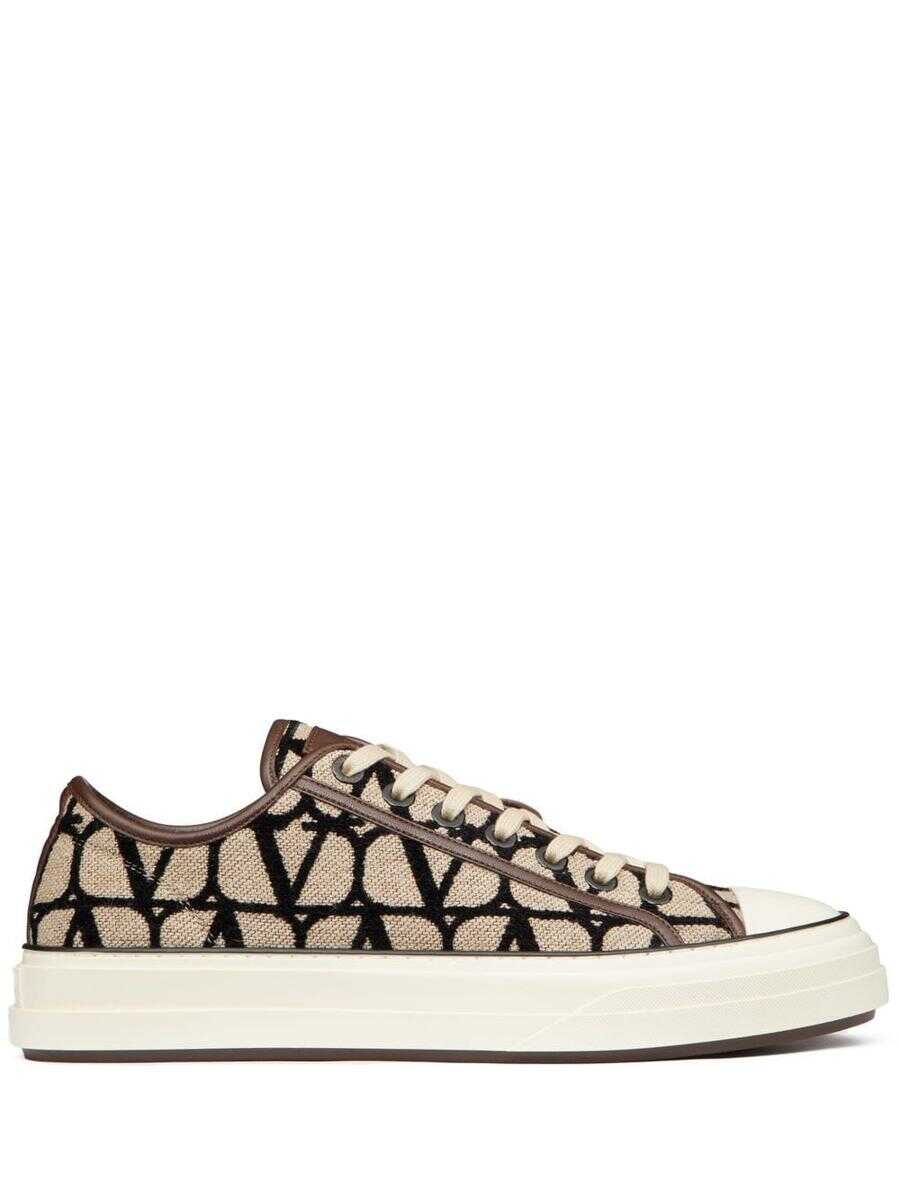 Valentino Garavani VALENTINO GARAVANI Totaloop Toile Iconographe sneakers BEIGE