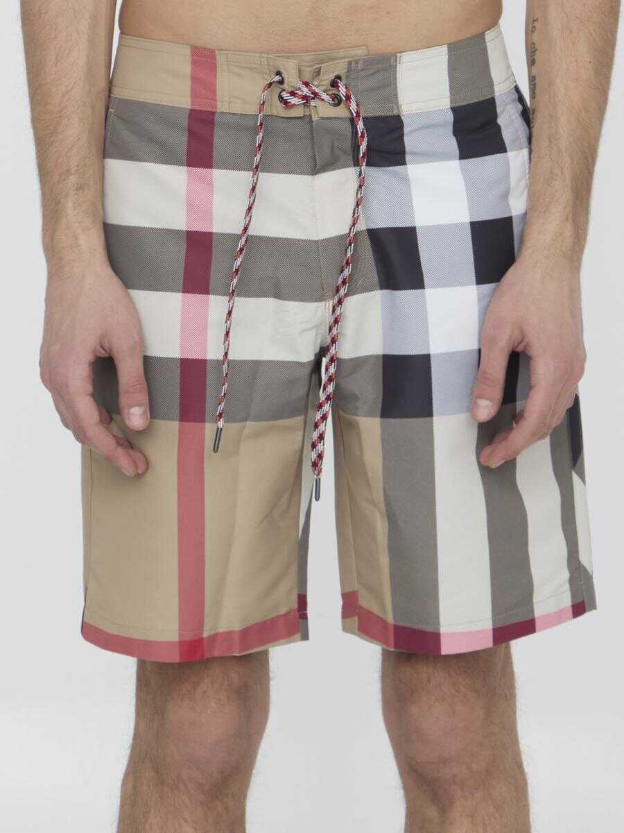 Burberry Check swim shorts BEIGE