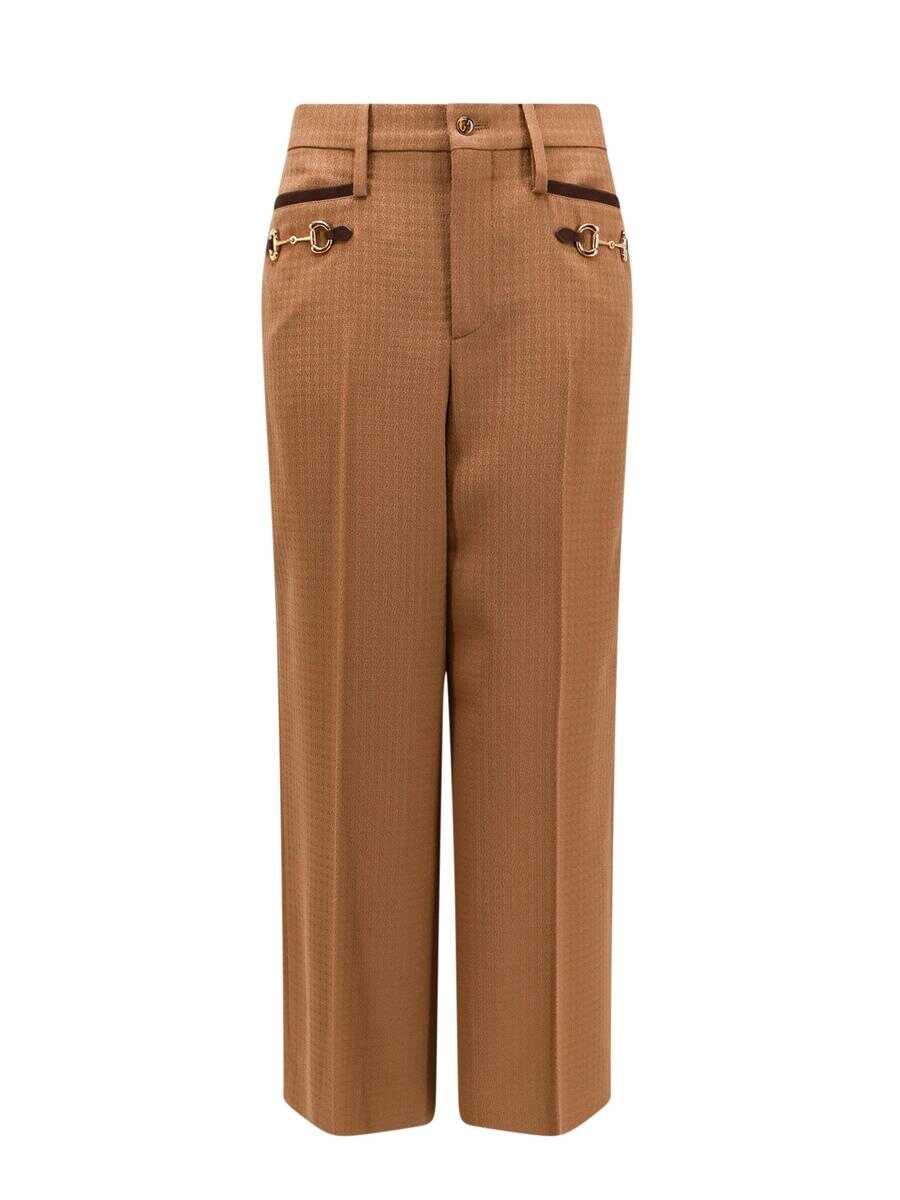 Gucci GUCCI TROUSER BROWN