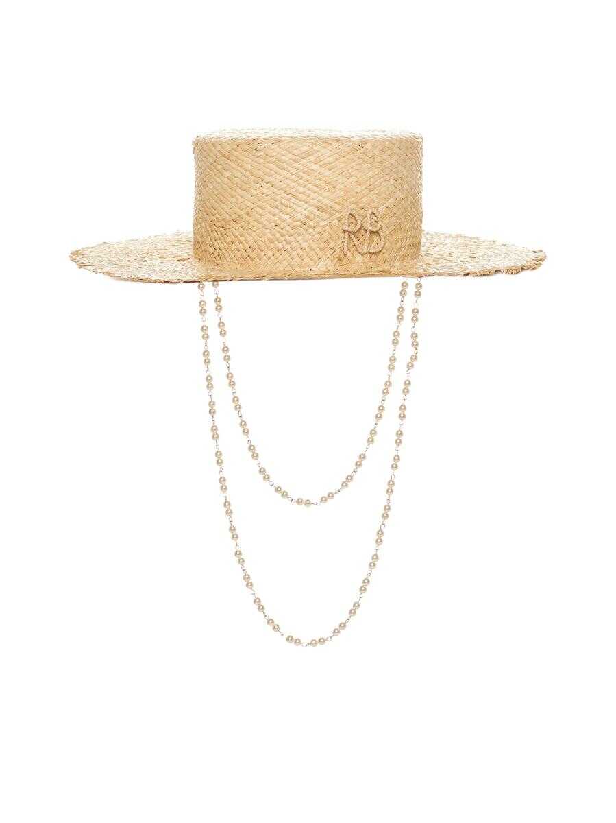 RUSLAN BAGINSKIY RUSLAN BAGINSKIY Hats NATURAL STRAW