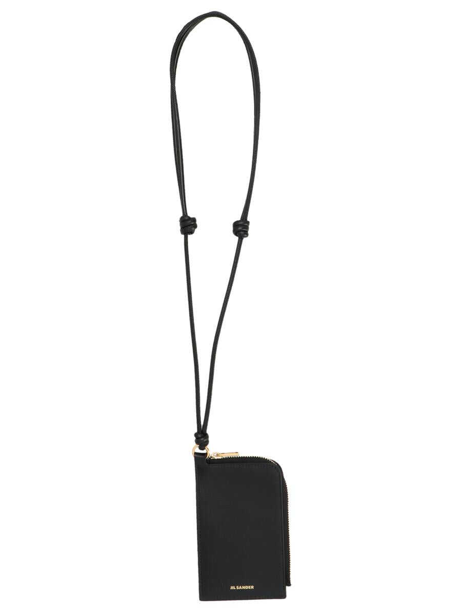 Jil Sander JIL SANDER \'Envelope Necklace’ wallet BLACK