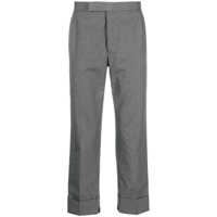 Pantaloni Thom Browne Fit 1 Gg Backstrap Trouser In Typewriter Cloth Clothing Barbati