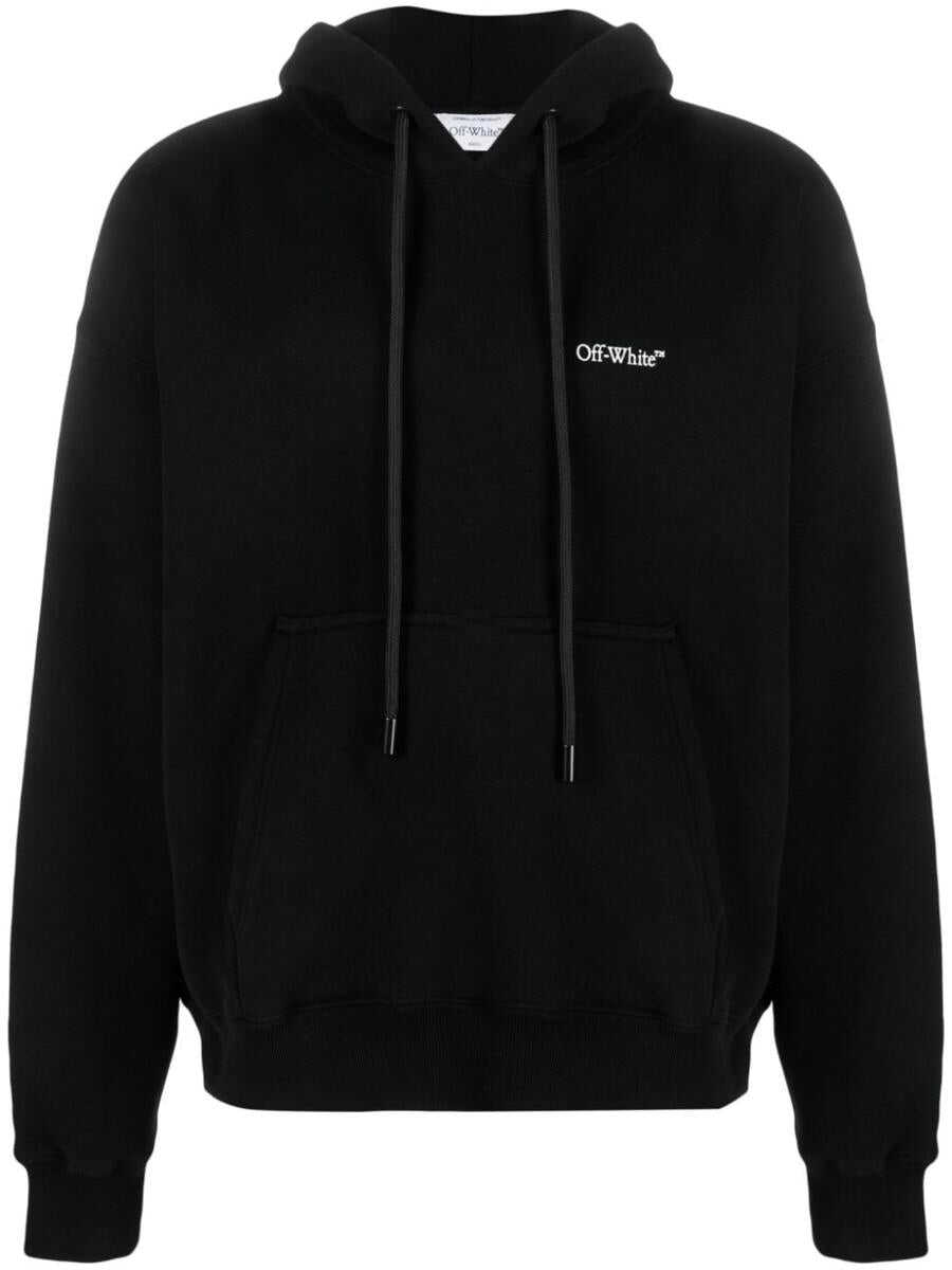 Off-White OFF-WHITE Logo cotton hoodie BLACK