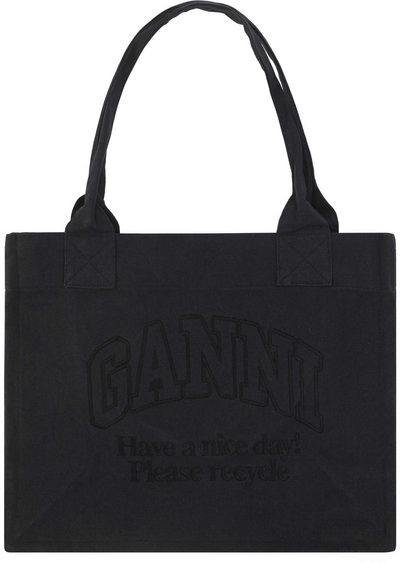 Ganni Easy Shopper Handbag PHANTOM