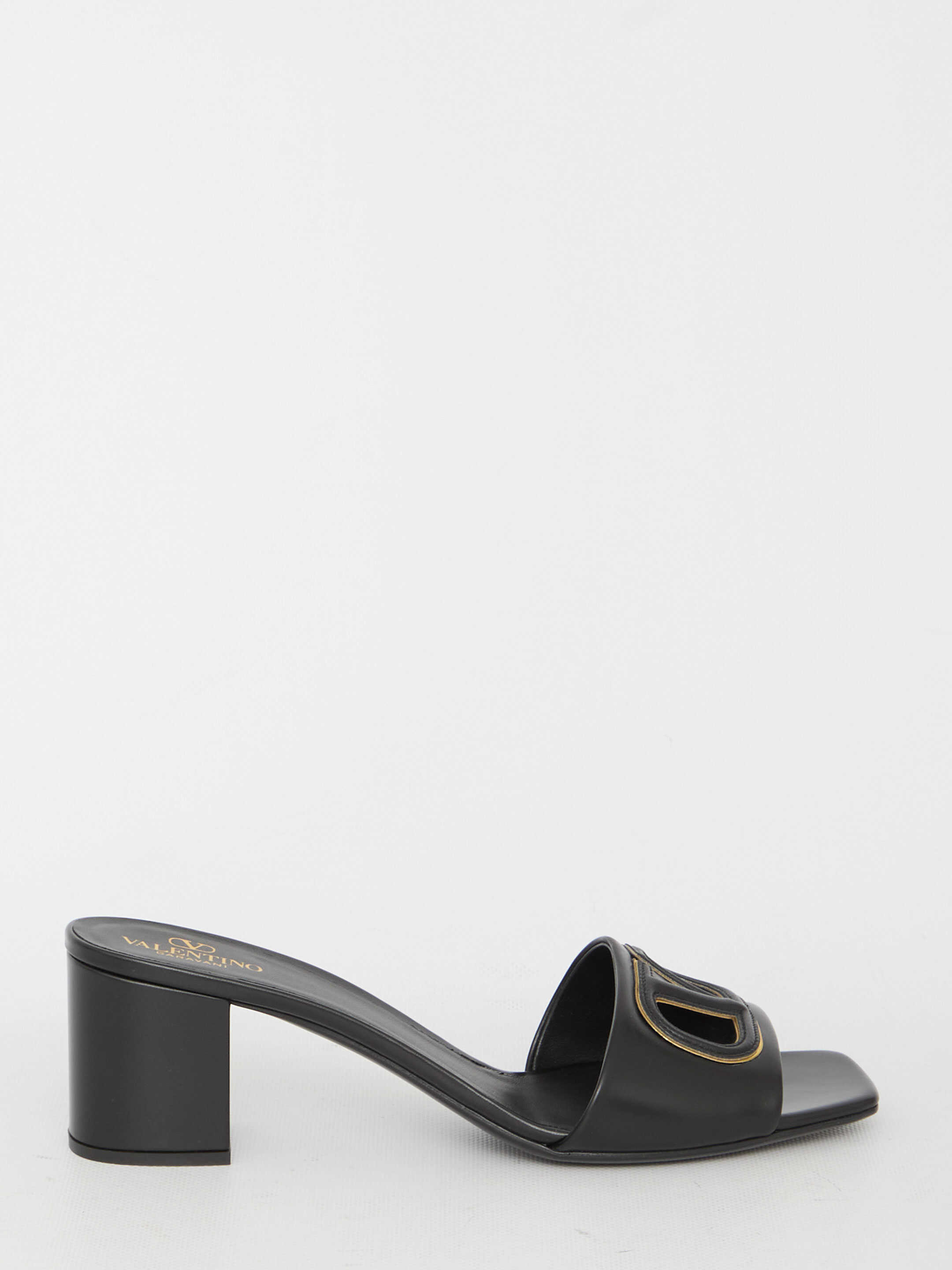 Valentino Garavani Slide Vlogo Signature Sandals BLACK