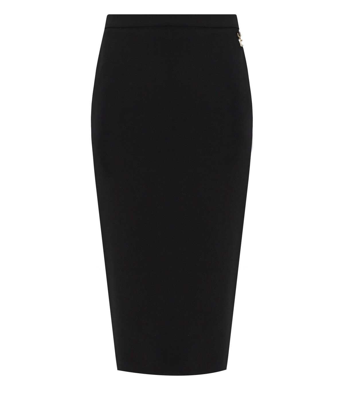 Elisabetta Franchi ELISABETTA FRANCHI BLACK MIDI SKIRT Black