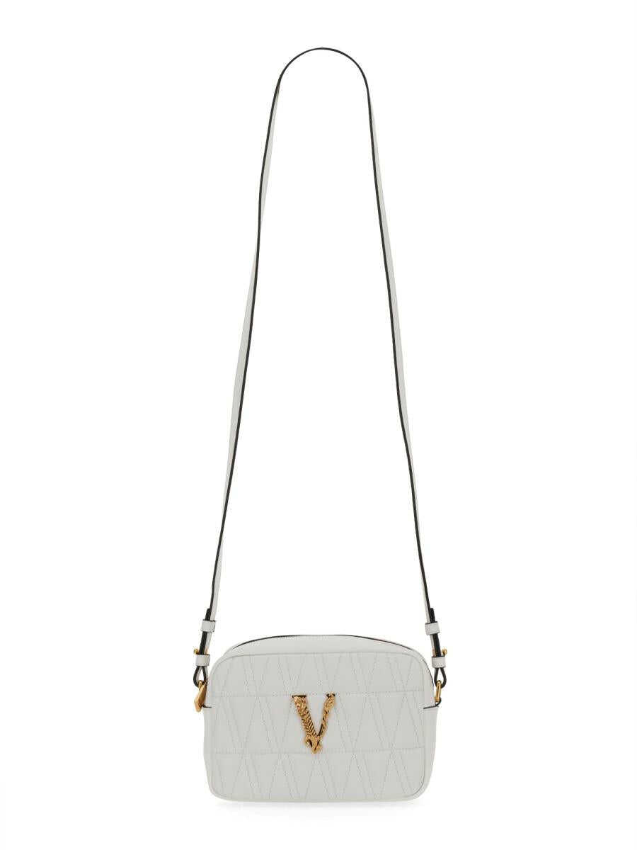 Versace VERSACE "VIRTUS" SHOULDER BAG WHITE