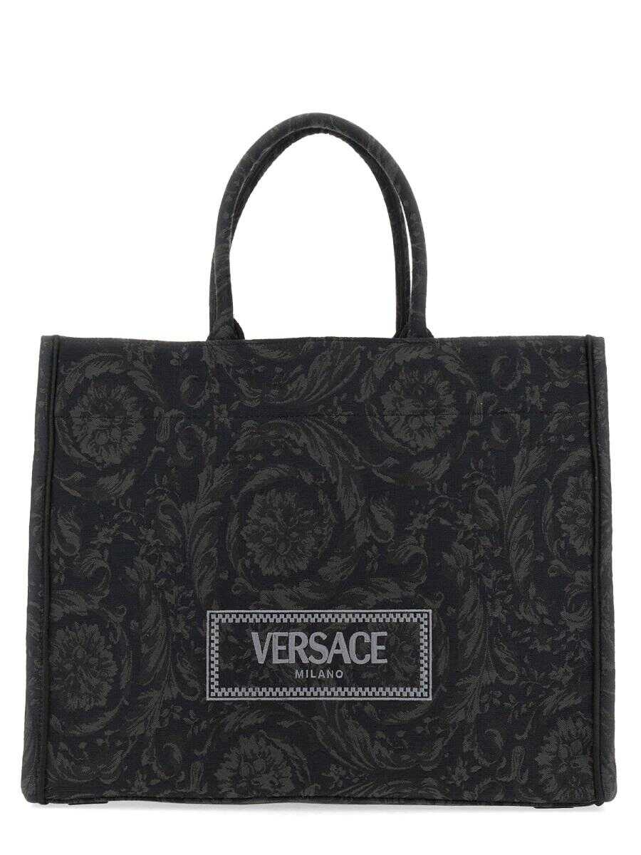 Versace VERSACE LARGE SHOPPER BAG "ATHENA BAROQUE" BLACK